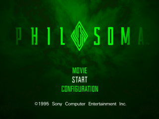 Philosoma title screen for Playstation